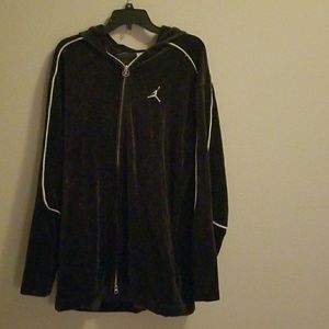 Jordan velour zip up jacket